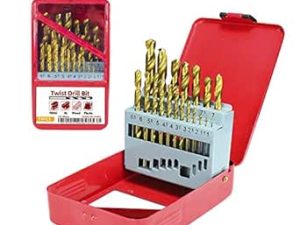 HSS‑TiN Drill Bit Set (1–10 mm)